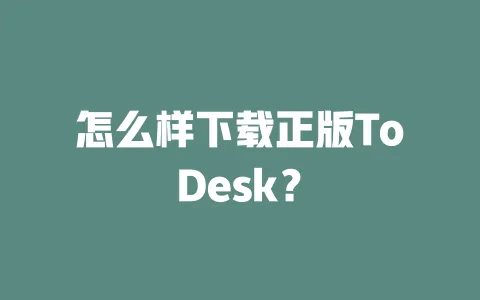 怎么样下载正版ToDesk?-ToDesk下载 - ToDesk官网